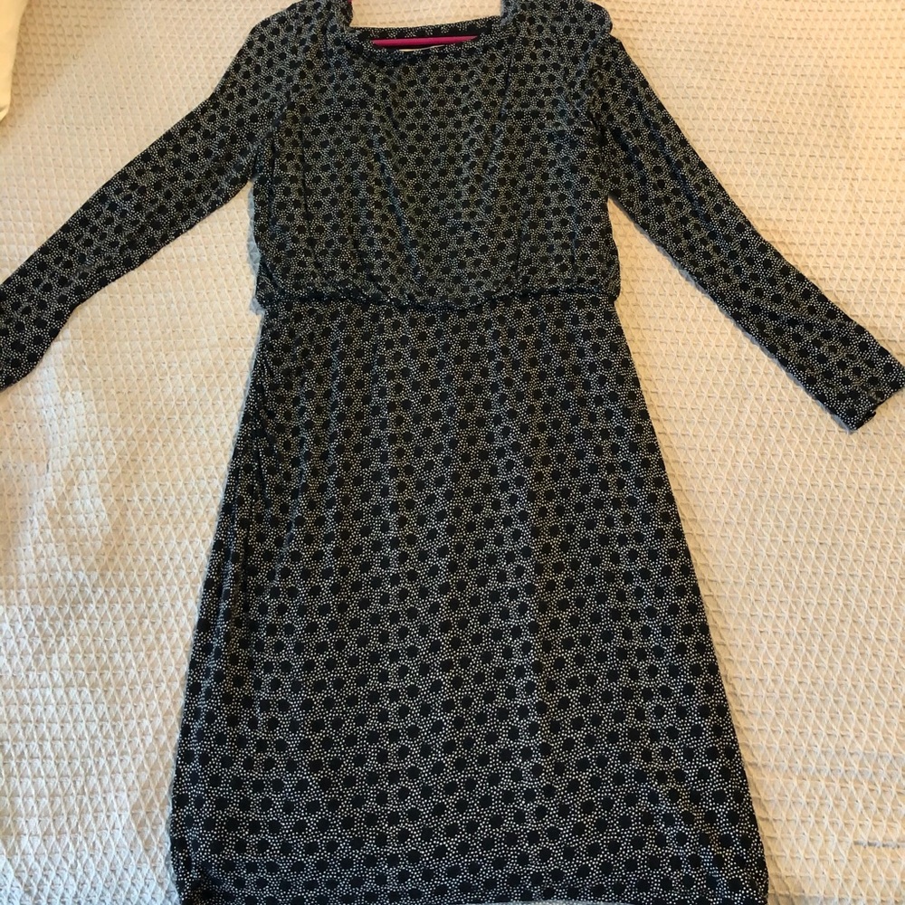 Black and White Cotton Loft Dress